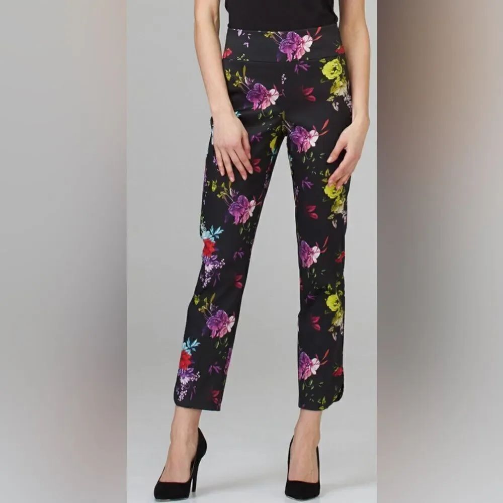 Joseph Ribkoff floral pants size 4